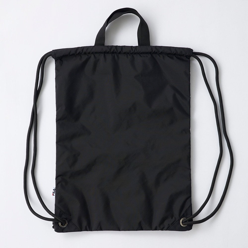 フィラ（FILA）（キッズ）水泳バッグ ベーシックナップサック 黒 125520-BK9 手提げ ナップザック 新年度 新学期 新調 体操着入れ バック シンプル おしゃれ