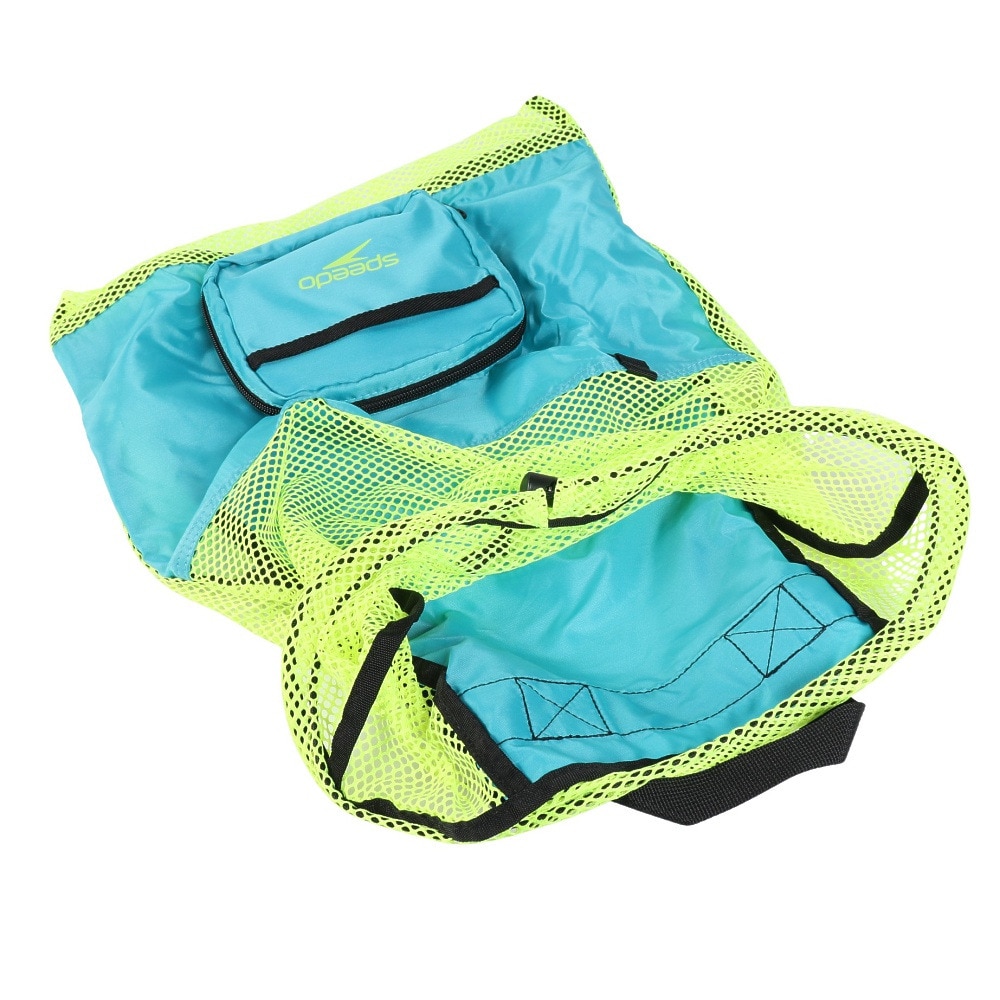 スピード（SPEEDO）（メンズ、レディース）水泳バッグ ポケッタブル メッシュバッグ ブルー SE22502 TY スポーツバッグ ポケッタブルバッグ  コンパクト