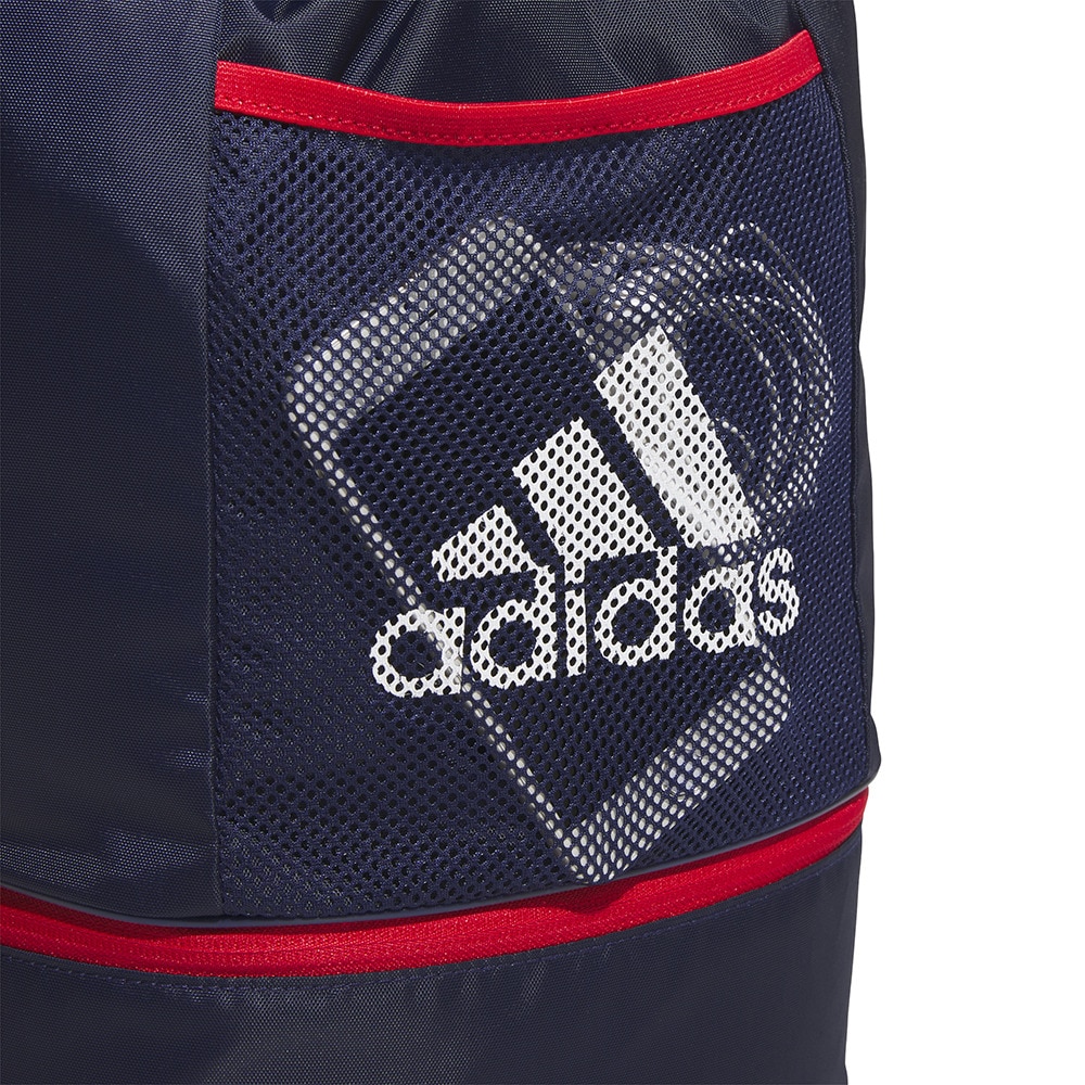 アディダス（adidas）（キッズ）スイムバッグ ジュニア 水泳バッグ ジムバッグ 紺 15L BV550-JL5192 スイミングバッグ 軽量 学校 習い事