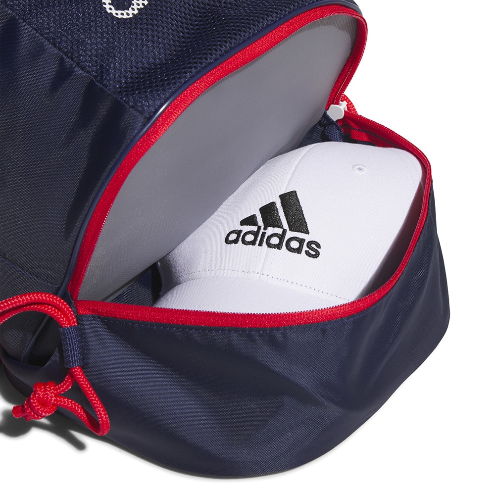 アディダス（adidas）（キッズ）スイムバッグ ジュニア 水泳バッグ ジムバッグ 紺 15L BV550-JL5192 スイミングバッグ 軽量 学校 習い事