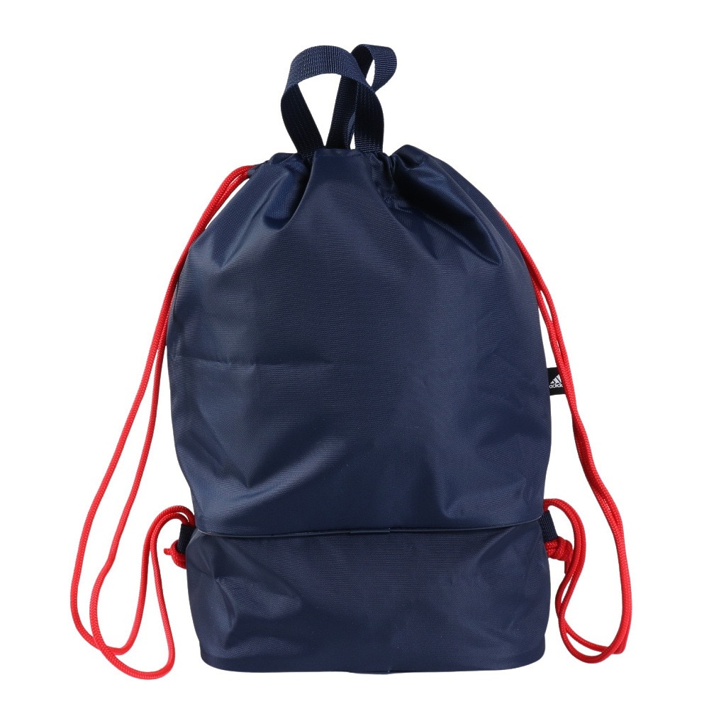 アディダス（adidas）（キッズ）スイムバッグ ジュニア 水泳バッグ ジムバッグ 紺 15L BV550-JL5192 スイミングバッグ 軽量 学校 習い事