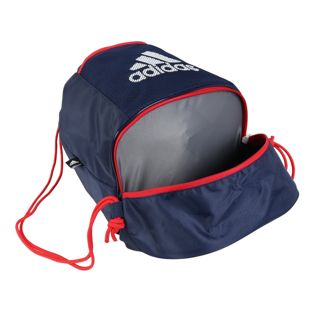アディダス（adidas）（キッズ）スイムバッグ ジュニア 水泳バッグ ジムバッグ 紺 15L BV550-JL5192 スイミングバッグ 軽量 学校 習い事