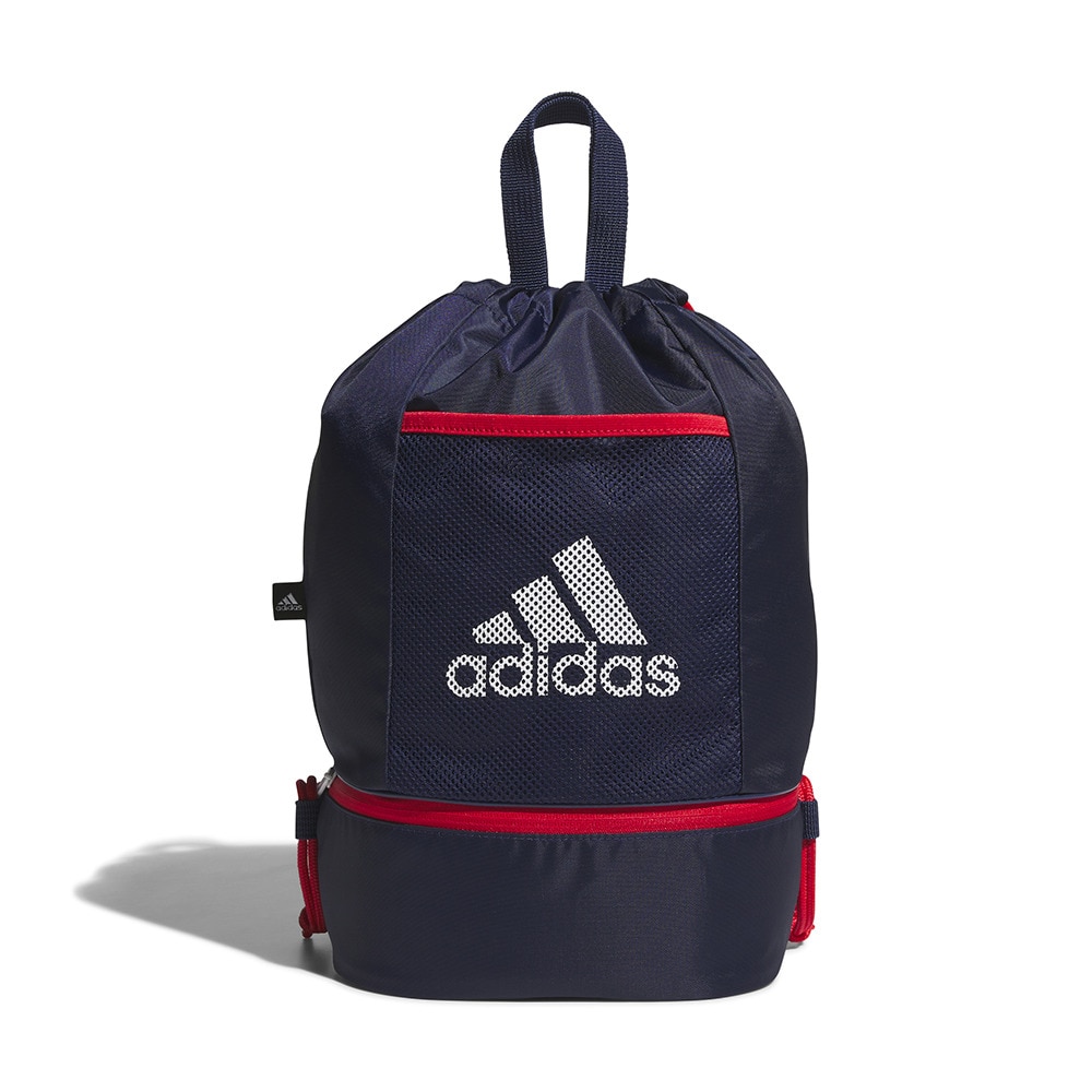 アディダス（adidas）（キッズ）スイムバッグ ジュニア 水泳バッグ ジムバッグ 紺 15L BV550-JL5192 スイミングバッグ 軽量 学校 習い事