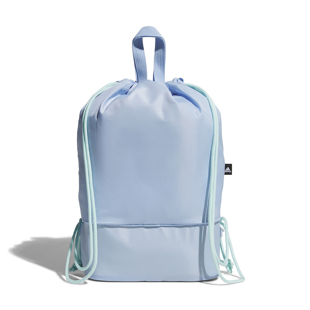 アディダス（adidas）（キッズ）スイムバッグ ジュニア 水泳バッグ ジムバッグ 水色 15L BV550-JL5193 スイミングバッグ 軽量 学校 習い事