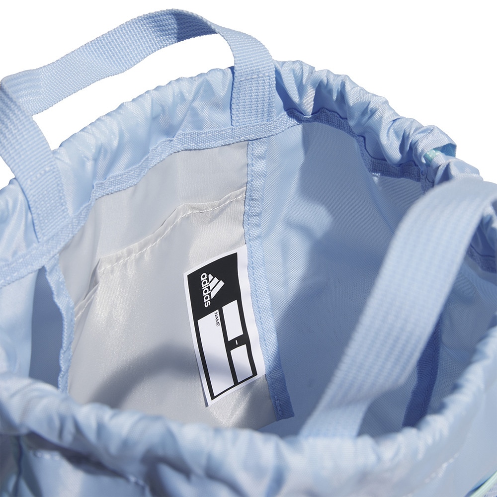 アディダス（adidas）（キッズ）スイムバッグ ジュニア 水泳バッグ ジムバッグ 水色 15L BV550-JL5193 スイミングバッグ 軽量 学校 習い事