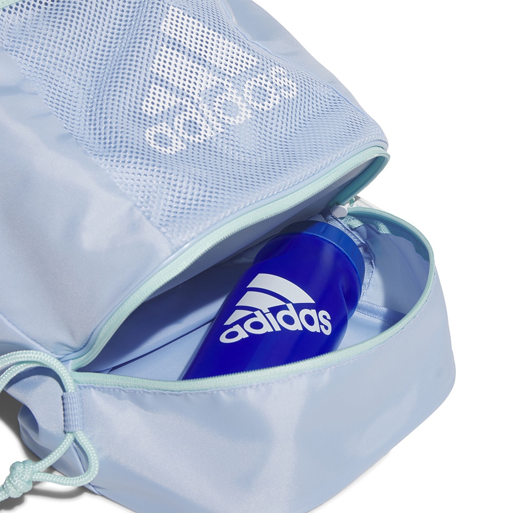 アディダス（adidas）（キッズ）スイムバッグ ジュニア 水泳バッグ ジムバッグ 水色 15L BV550-JL5193 スイミングバッグ 軽量 学校 習い事