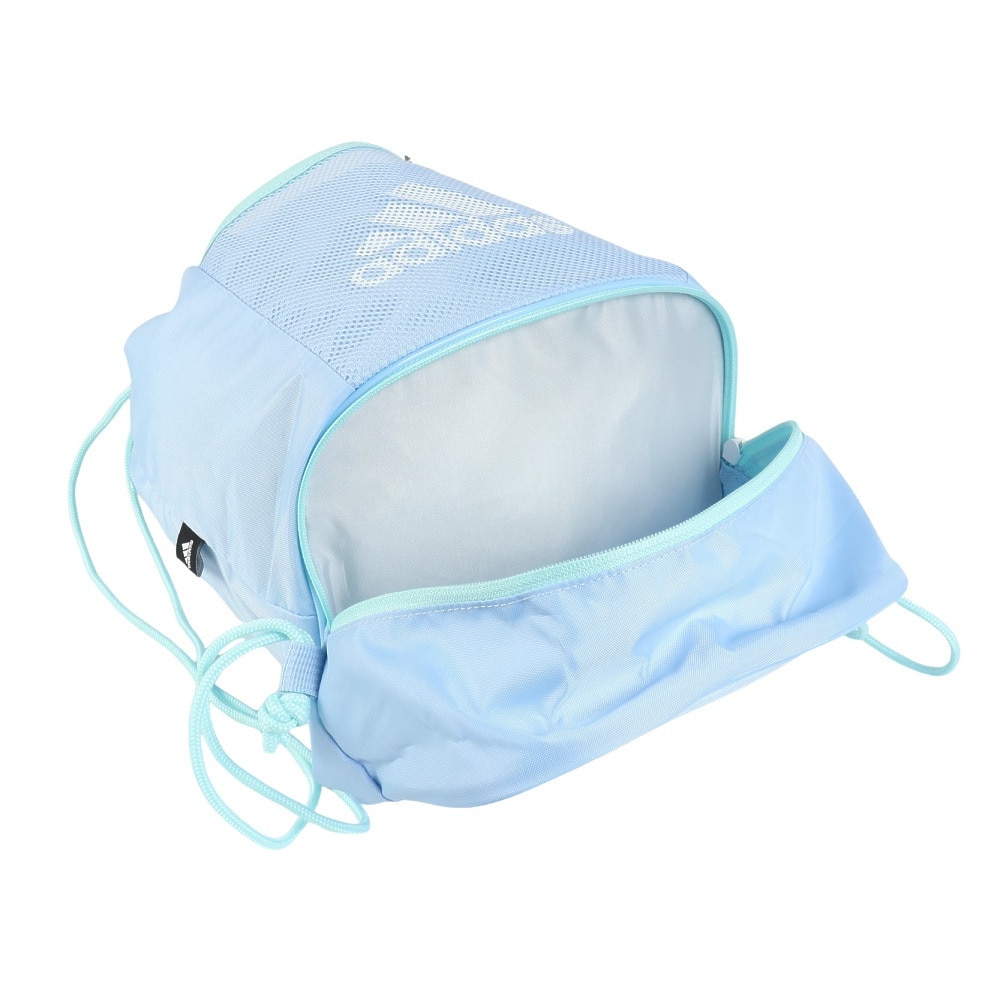 アディダス（adidas）（キッズ）スイムバッグ ジュニア 水泳バッグ ジムバッグ 水色 15L BV550-JL5193 スイミングバッグ 軽量 学校 習い事