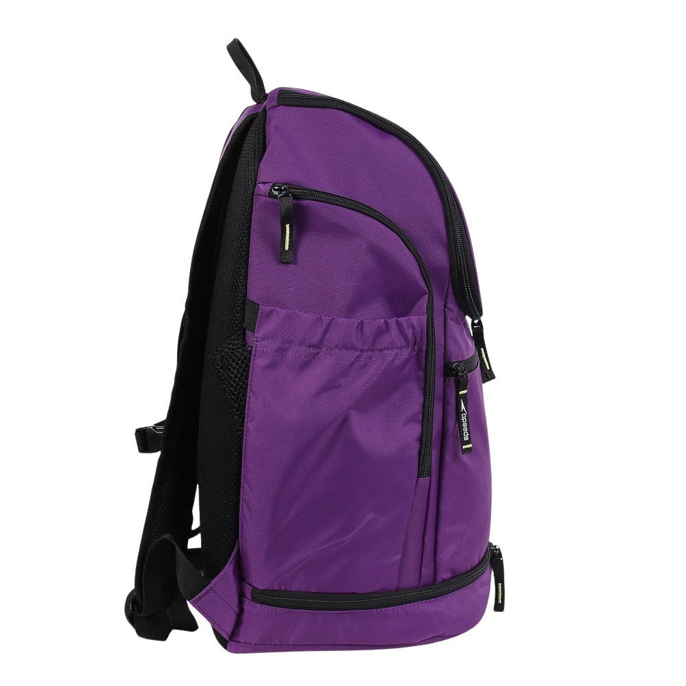 スピード（SPEEDO）（メンズ、レディース）水泳バッグ FS PACK 紫 35L SE22501 PU スイマーズリュック シューズポケット シューズ収納 保冷シート付ポケット