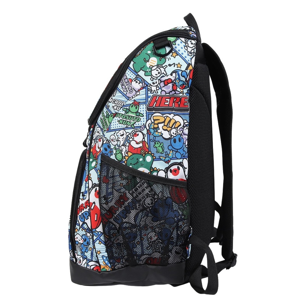 アリーナ（ARENA）（メンズ、レディース）水泳バッグ バックパック 総柄 約35L AS5FBP31U BKBK