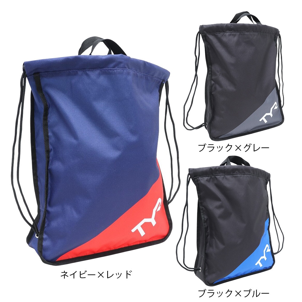 ティア（TYR）（メンズ、レディース、キッズ）水泳バッグ サックパック LSCHSAPCK NVYRED