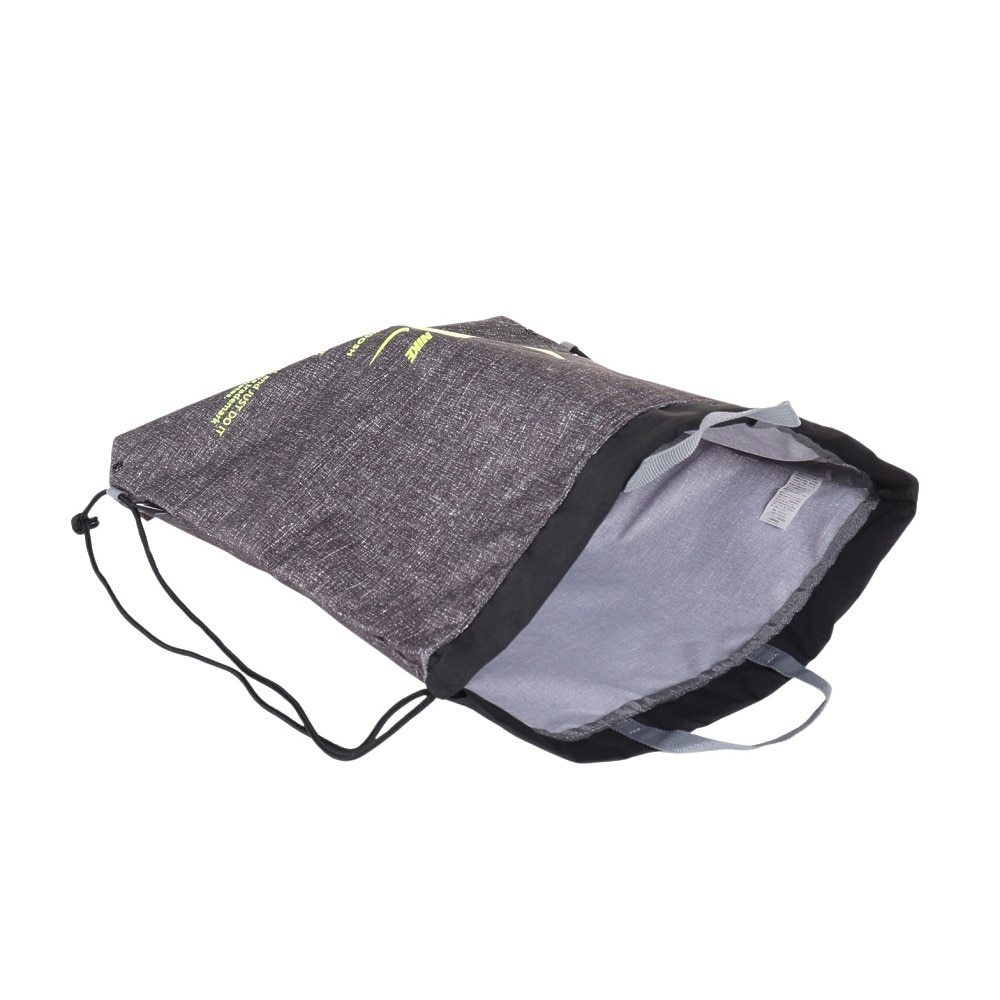 ナイキ（NIKE）（キッズ）水泳バッグ ジュニア ベーシックドローストリング プールバッグ グレー 10L 1994024-018 ナップザック 軽量 ロゴ入り 水抜き穴あり