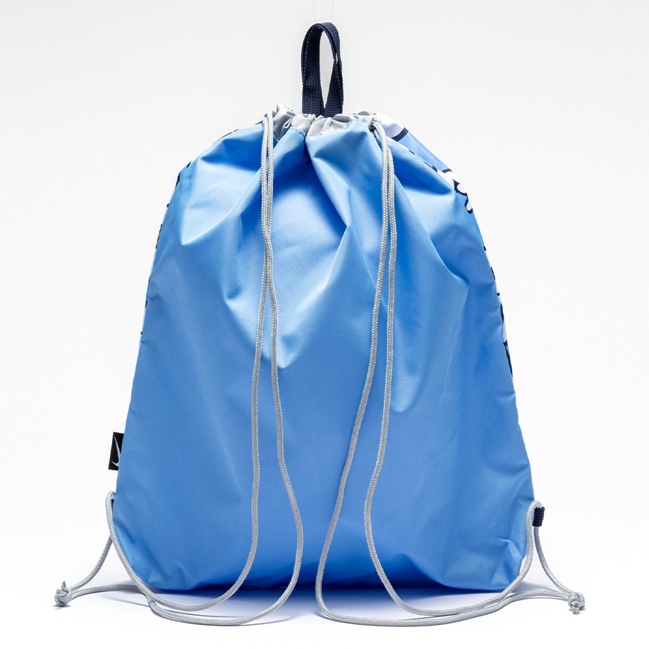 ナイキ（NIKE）（キッズ）水泳バッグ プリントベーシックドローストリングバッグ 青 10L 1994034-006 手提げ ナップザック 新年度 新学期 新調 小学生 学生