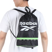 リーボック（REEBOK）（メンズ、レディース、キッズ）水泳バッグ 2重底バッグ スイム 123-538BK