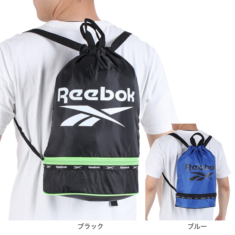 リーボック（REEBOK）（メンズ、レディース、キッズ）水泳バッグ 2重底バッグ スイム 123-538BK