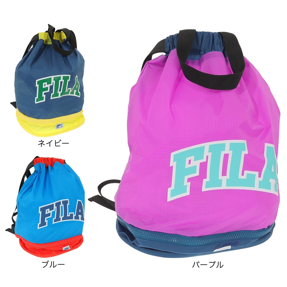 フィラ（FILA）（メンズ、レディース、キッズ）水泳バッグ 2重底バッグ 123-521BL