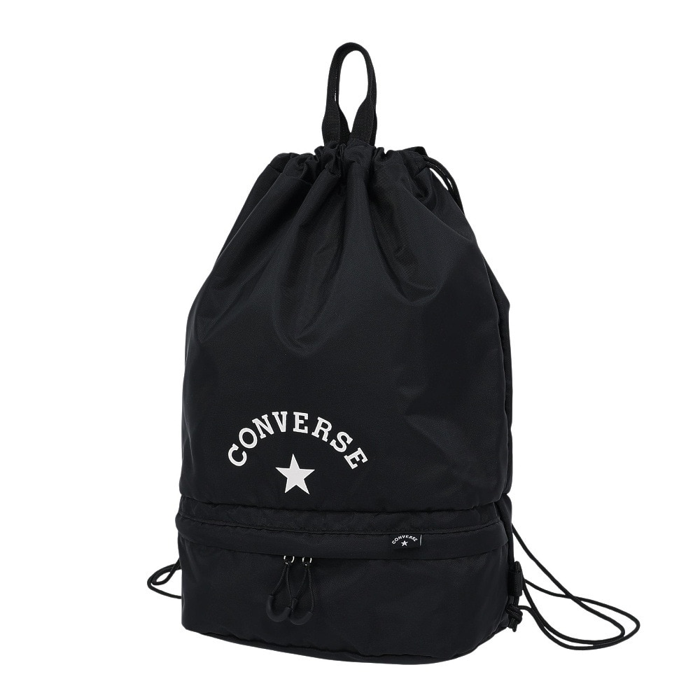 コンバース（CONVERSE）（メンズ、レディース、キッズ）スイミングバッグ 水泳バッグ ソフトボンザック 黒 26L 224111-25BLK プールバッグ リュック