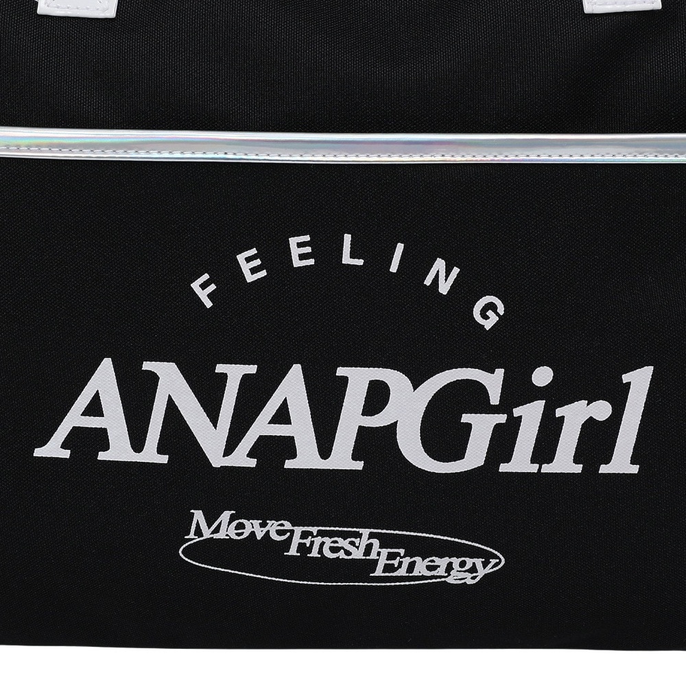 アナップ（ANAP）（キッズ）スイミングバッグ ジュニア 水泳バッグ ボストン 黒 10L 225705-25BLK プールバッグ ボストンバッグ 手提げバッグ