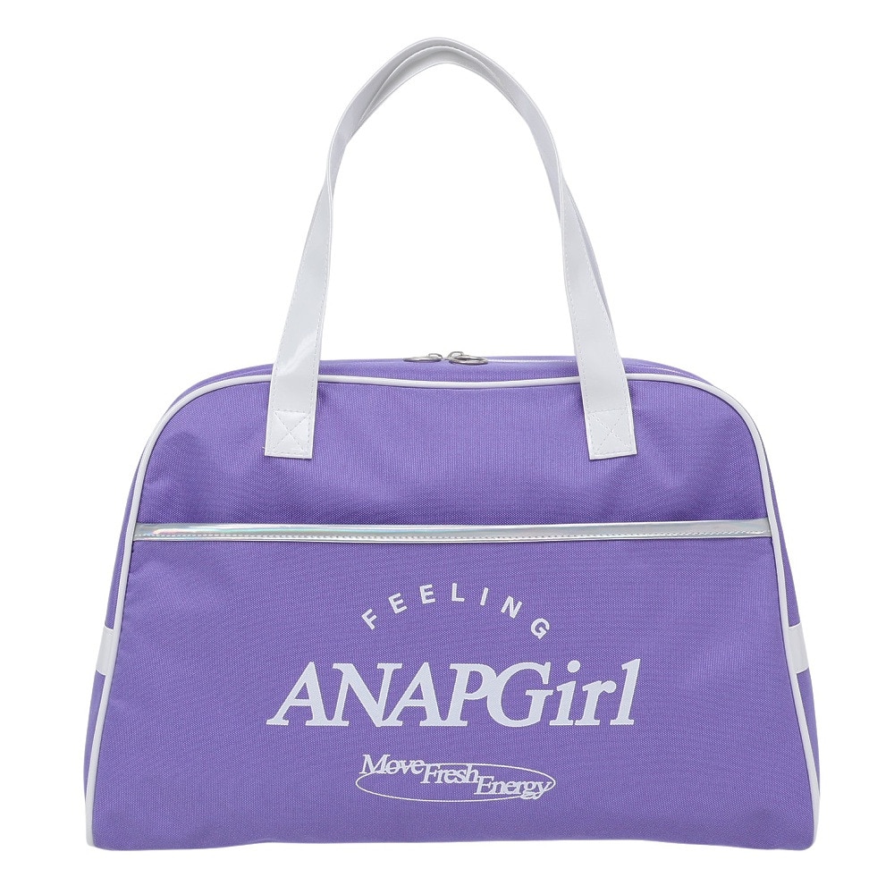 アナップ（ANAP）（キッズ）スイミングバッグ ジュニア 水泳バッグ ボストン 紫 10L 225705-25PPL プールバッグ ボストンバッグ 手提げバッグ