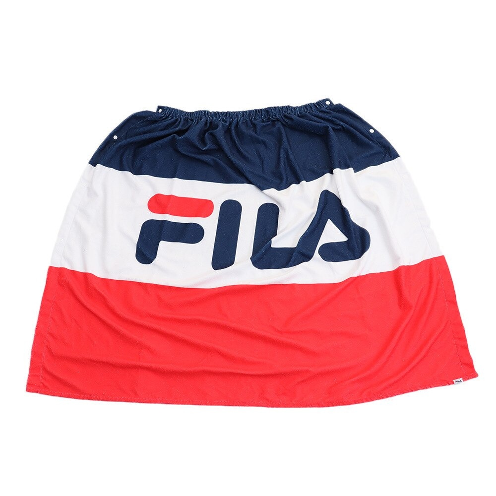 フィラ（FILA）（メンズ、レディース）水泳 タオル ロゴボーダー巻きタオル ラップタオル 429-800RD