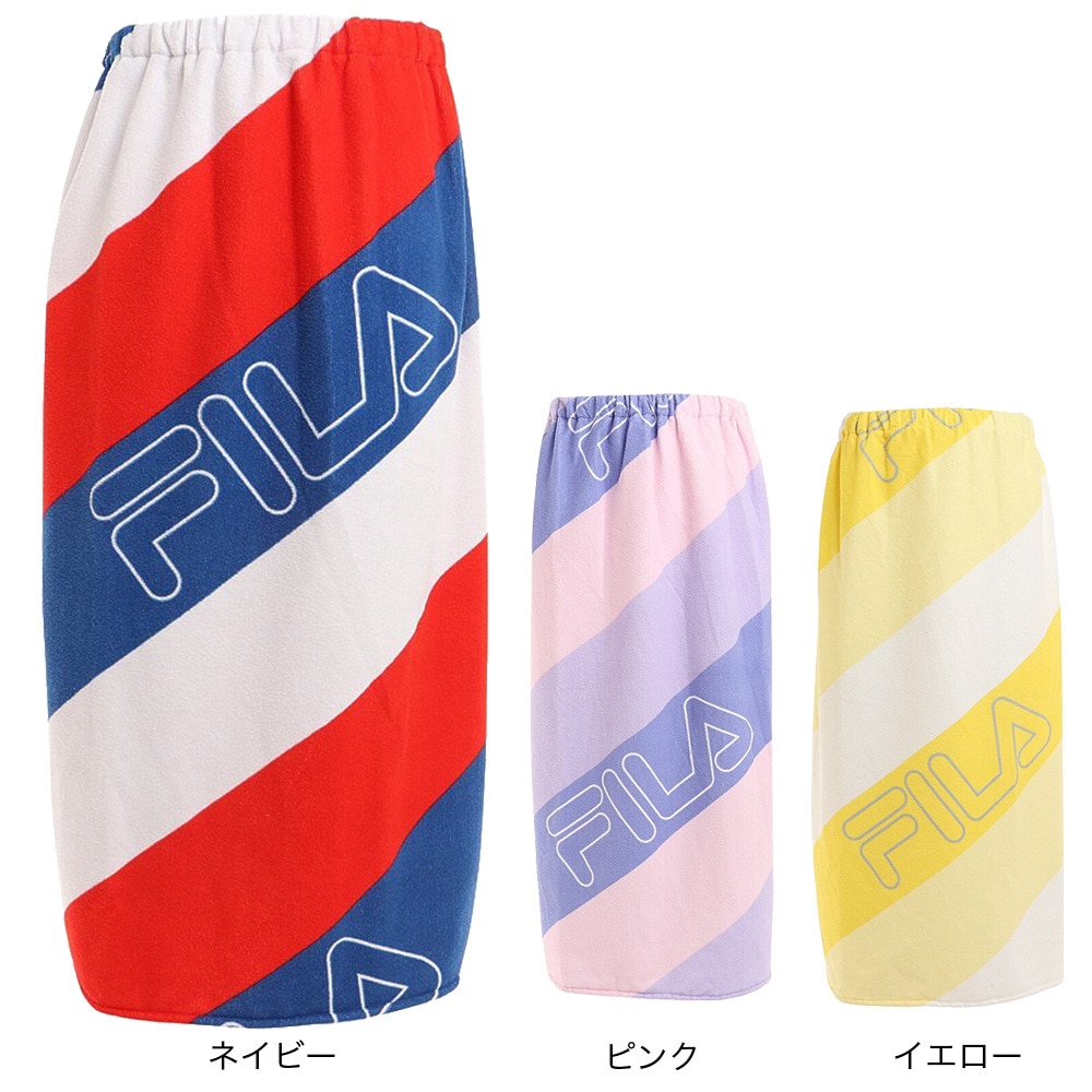 フィラ（FILA）（レディース）水泳 タオル ロゴ巻きタオル ラップタオル 222-808-NV