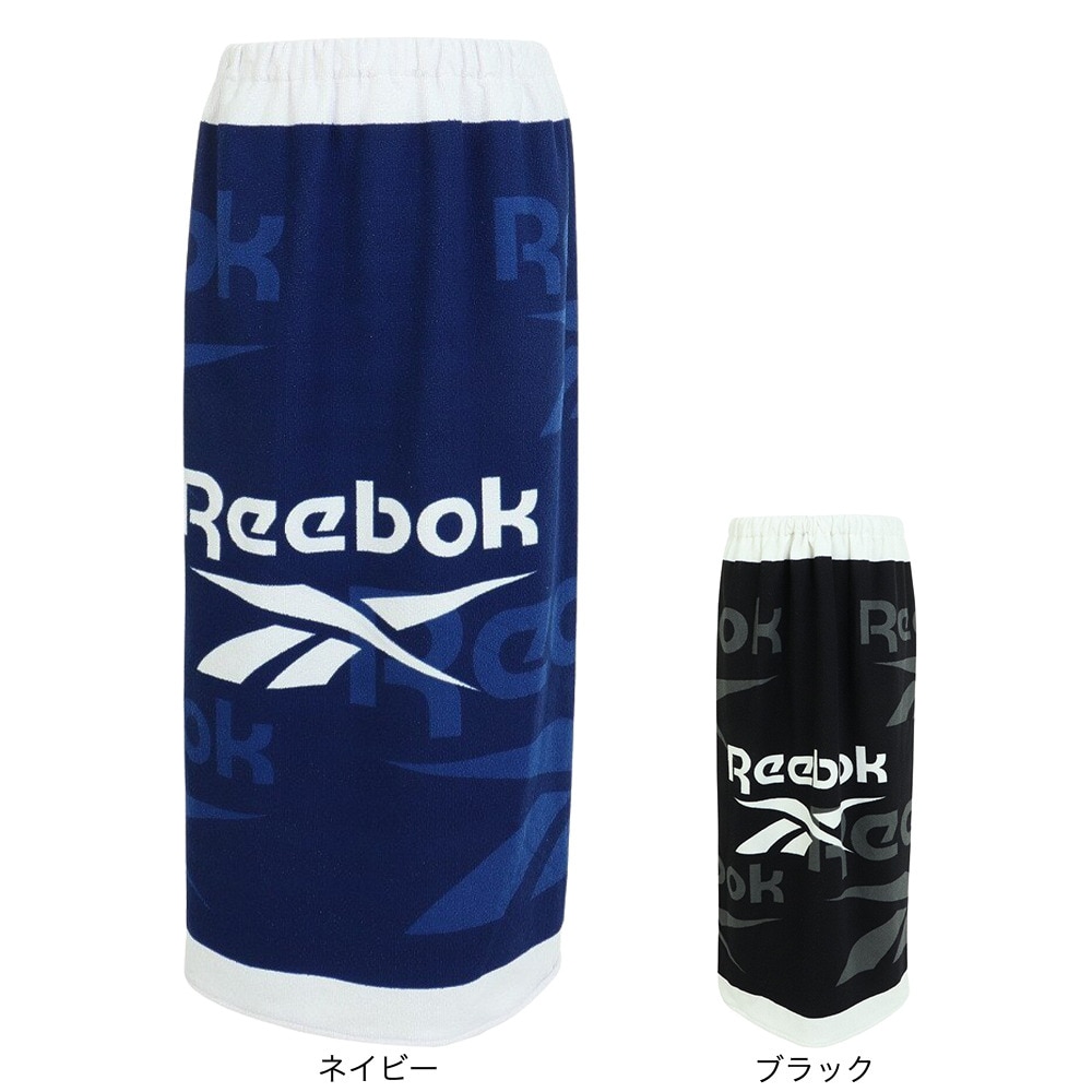 リーボック（REEBOK）（キッズ）水泳 タオル 巻きタオル 100cm 123-421NV