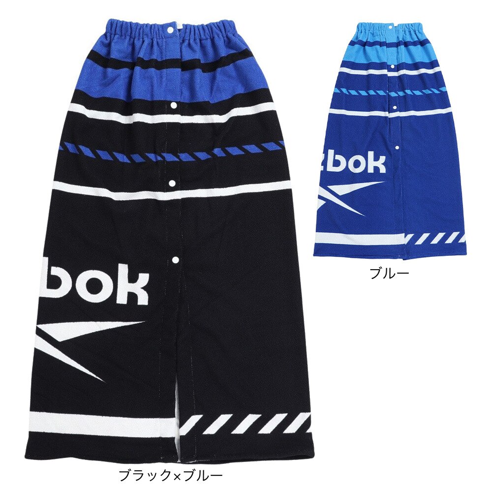 リーボック（REEBOK）（メンズ、レディース、キッズ）水泳 タオル 巻きタオル 100cm 123-422BK
