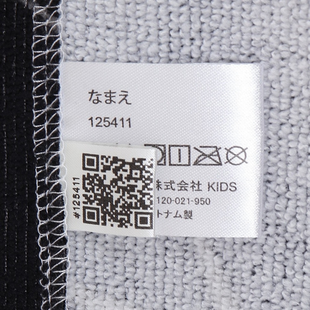 リーボック（REEBOK）（キッズ）タオル 水泳 PE80丈総柄巻きタオル 黒 80センチ 125411-BK 乾燥性 マイクロファイバー 冷え防止 紫外線対策 紫外線予防