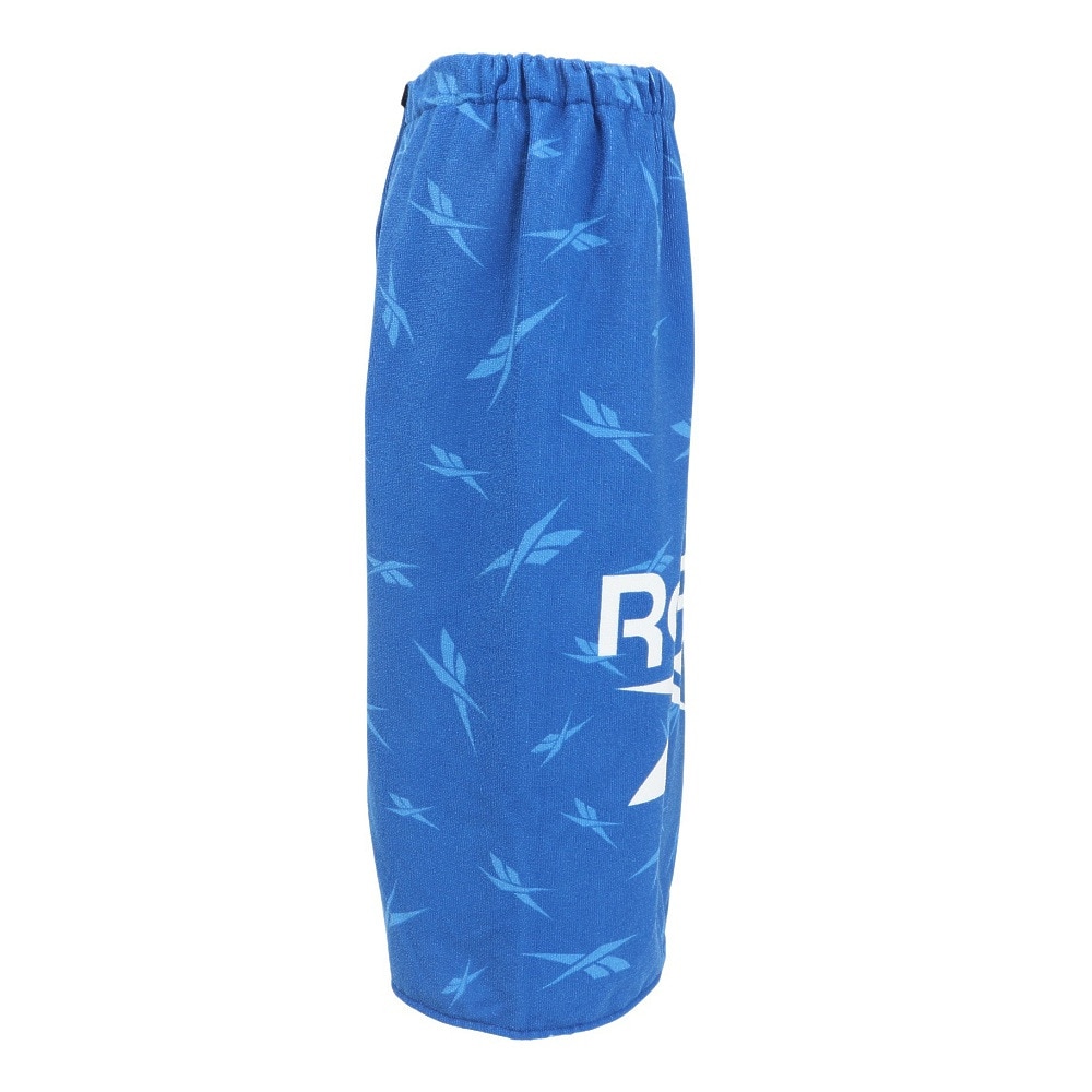 リーボック（REEBOK）（メンズ、レディース、キッズ）ラップタオル 水泳 PE80丈総柄巻きタオル 青 80cm丈 125411 BL 大判 スイムタオル プール 水泳 子供