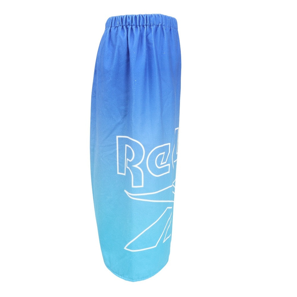 リーボック（REEBOK）（メンズ、レディース、キッズ）ラップタオル 水泳 PE80丈グラデ巻きタオル 青 80cm丈 125413 BL 大判 スイムタオル プール 水泳 子供