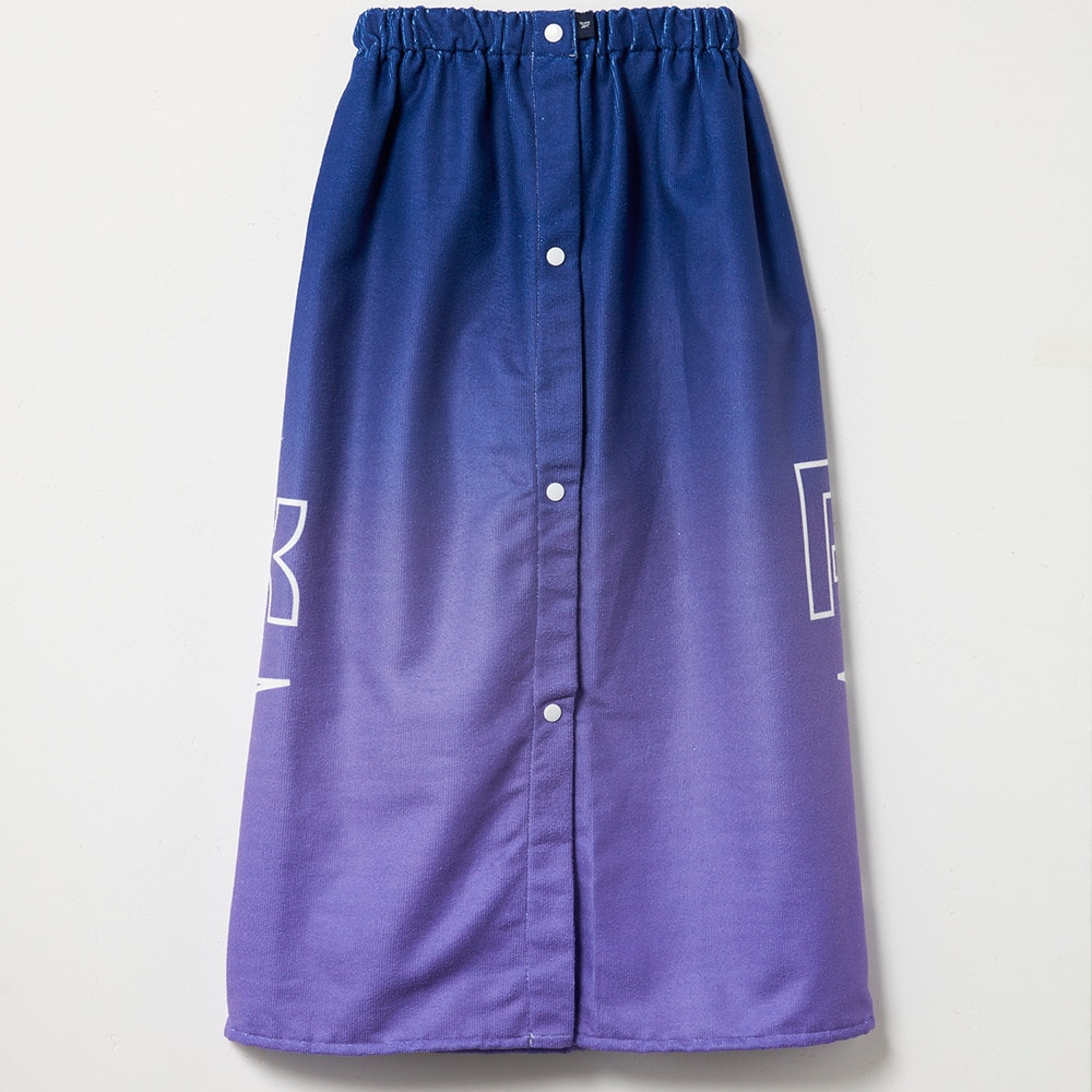 リーボック（REEBOK）（キッズ）タオル 水泳 PE80丈グラデ巻きタオル 紫 80センチ 125413-PPLK 乾燥性 マイクロファイバー 冷え防止 紫外線対策 紫外線予防