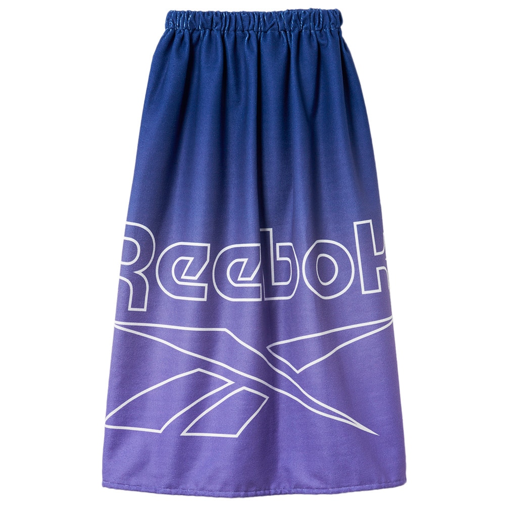 リーボック（REEBOK）（キッズ）タオル 水泳 PE80丈グラデ巻きタオル 紫 80センチ 125413-PPLK 乾燥性 マイクロファイバー 冷え防止 紫外線対策 紫外線予防