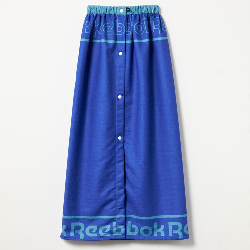 リーボック（REEBOK）（キッズ）タオル 水泳 PE100丈ロゴ巻きタオル 紺 100センチ 125415-NV 乾燥性 マイクロファイバー 冷え防止 紫外線対策 紫外線予防