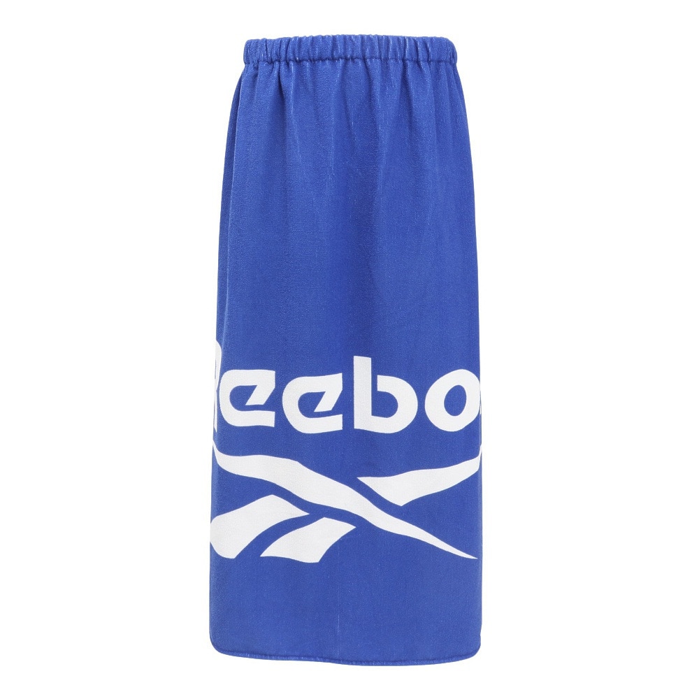 リーボック（REEBOK）（メンズ、レディース、キッズ）ラップタオル 水泳 PE100丈ロゴ巻きタオル 青 100cm丈 125416 PPL 大判 スイムタオル プール 水泳 子供