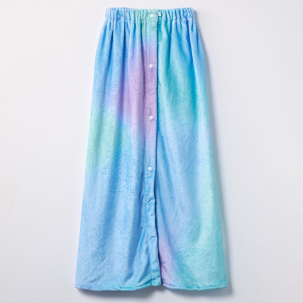 ニッキー キッズ（NIKKI KIDS）（キッズ）タオル 水泳 REYESREYES 100丈 タイダイ巻きタオル 青 100センチ 125421-SAX 吸水性 冷え防止 紫外線対策 紫外線予防