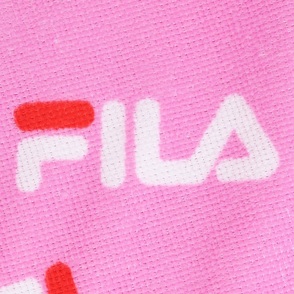 フィラ（FILA）（メンズ、レディース、キッズ）ロゴ巻きタオル 水泳 ピンク 424805 PK 吸水 シンプル スポーツ 運動 風呂 プール 海水浴 日焼け対策
