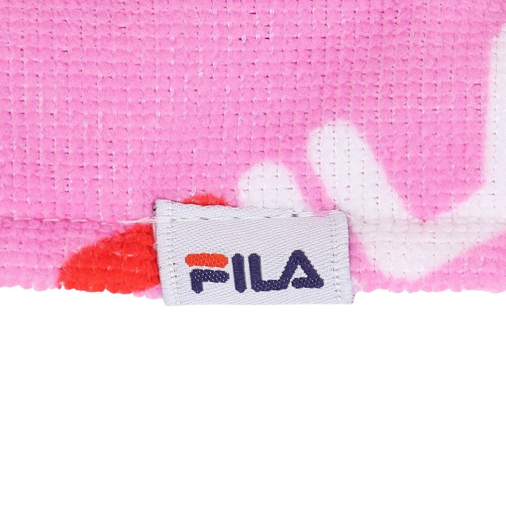 フィラ（FILA）（メンズ、レディース、キッズ）ロゴ巻きタオル 水泳 ピンク 424805 PK 吸水 シンプル スポーツ 運動 風呂 プール 海水浴 日焼け対策