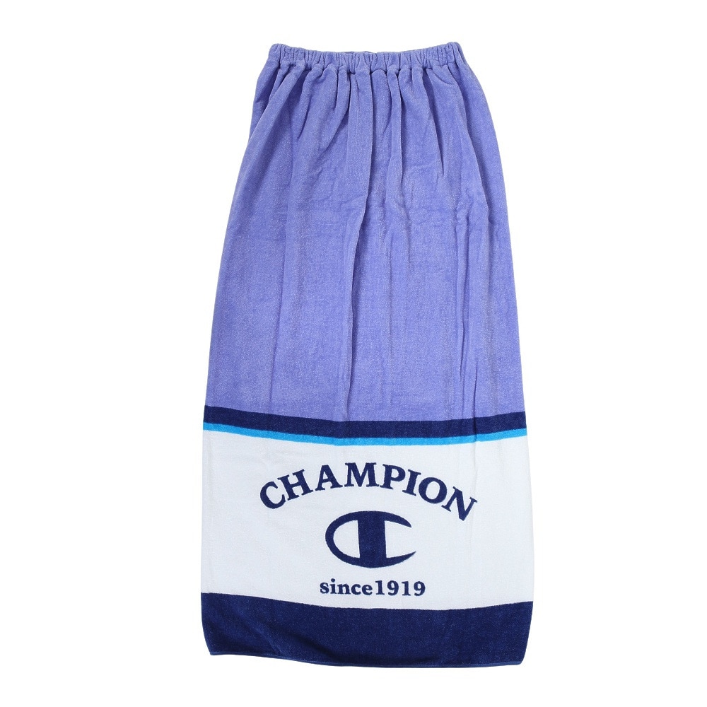 チャンピオン（CHAMPION）（メンズ）水泳 タオル ネオンパープル 100cm丈 巻きタオル 5065030400