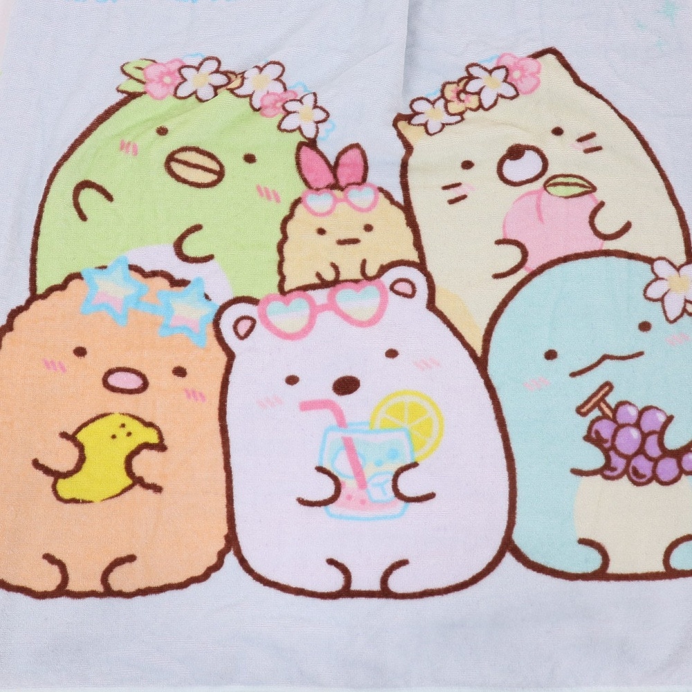 すみっコぐらし（Sumikkogurashi）（レディース）水泳 タオル すみっコぐらし フルーツバケーション 80cm丈 6575029500