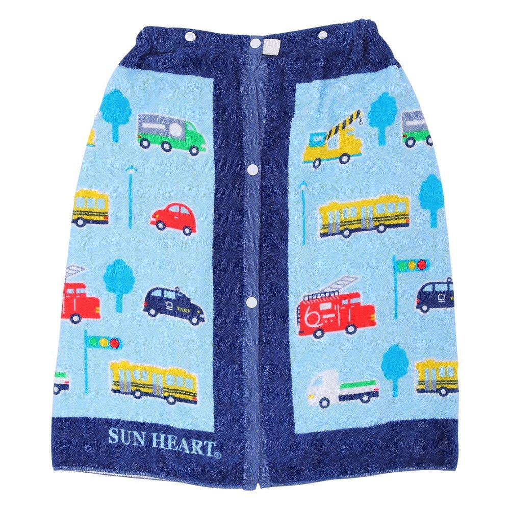 丸眞ボーイズ（marushin boys）（キッズ）水泳 タオル サンハート エンジョイドライビング 巻きタオル 60cm丈 0625013200