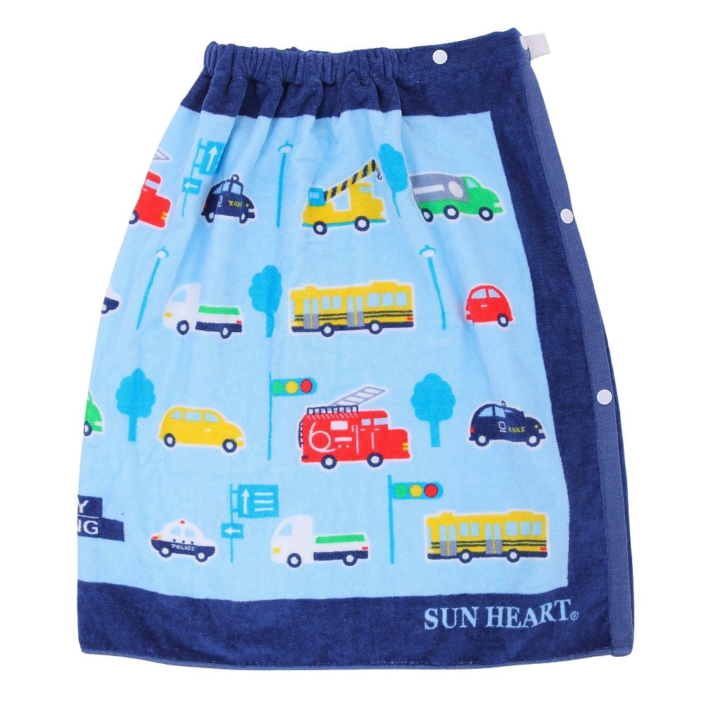 丸眞ボーイズ（marushin boys）（キッズ）水泳 タオル サンハート エンジョイドライビング 巻きタオル 60cm丈 0625013200