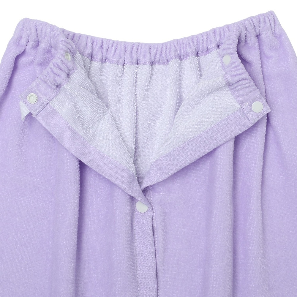 アナップ（ANAP）（キッズ）ラップタオル ジュニア 水泳 チェックタオル 紫 70cm 215721-25PPL 巻きタオル プールタオル チェック柄 