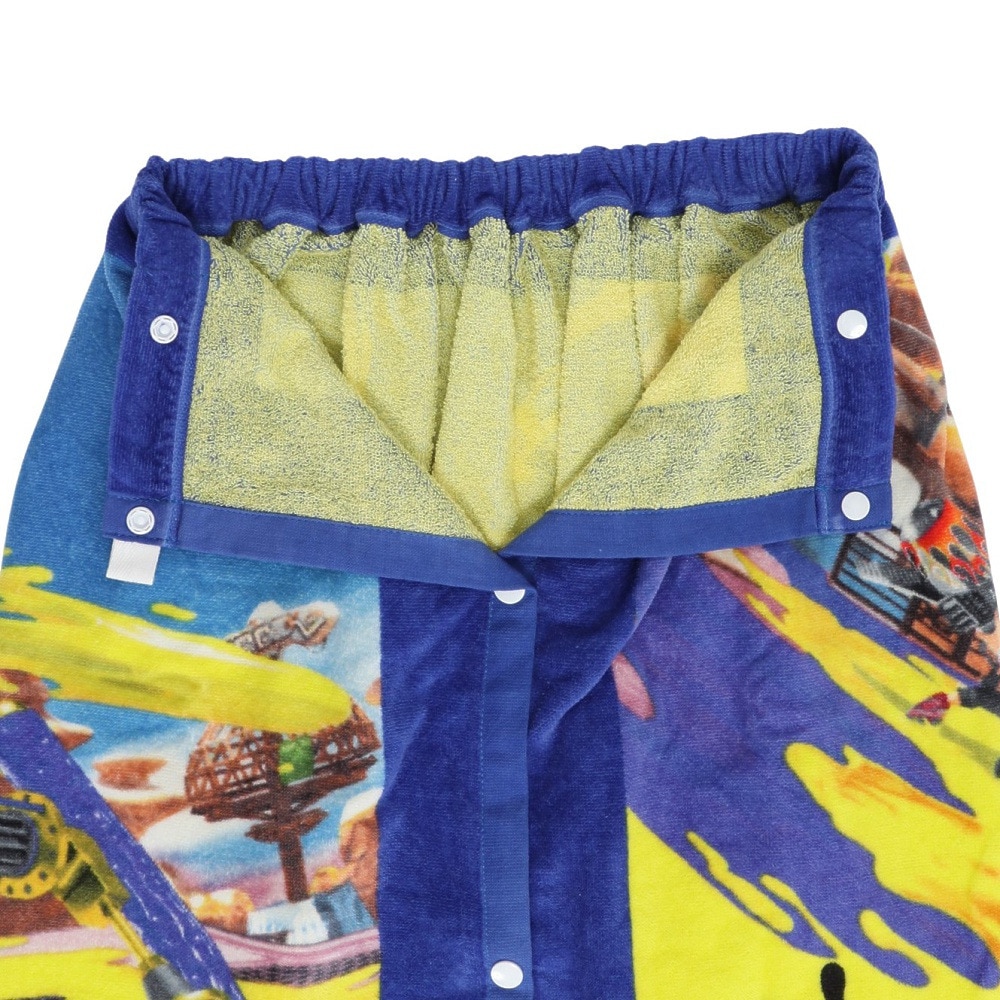 丸眞ユニ（キッズ）巻タオル 水泳 タオル 任天堂 スプラトゥーン3 プレイサマー 60cm丈 青  4525002900 紫外線防止 ネームタグ ポンチョ 着替え キャラクター