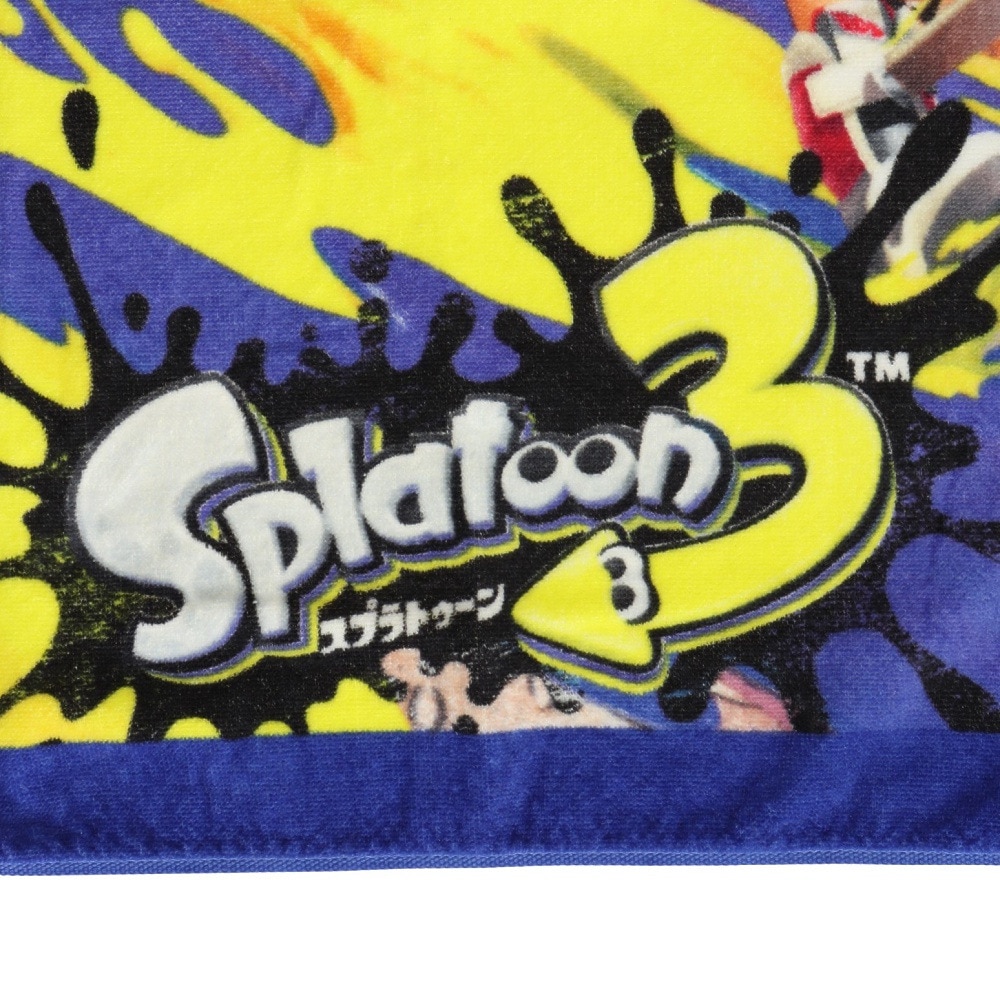 丸眞ユニ（キッズ）巻タオル 水泳 タオル 任天堂 スプラトゥーン3 プレイサマー 60cm丈 青  4525002900 紫外線防止 ネームタグ ポンチョ 着替え キャラクター