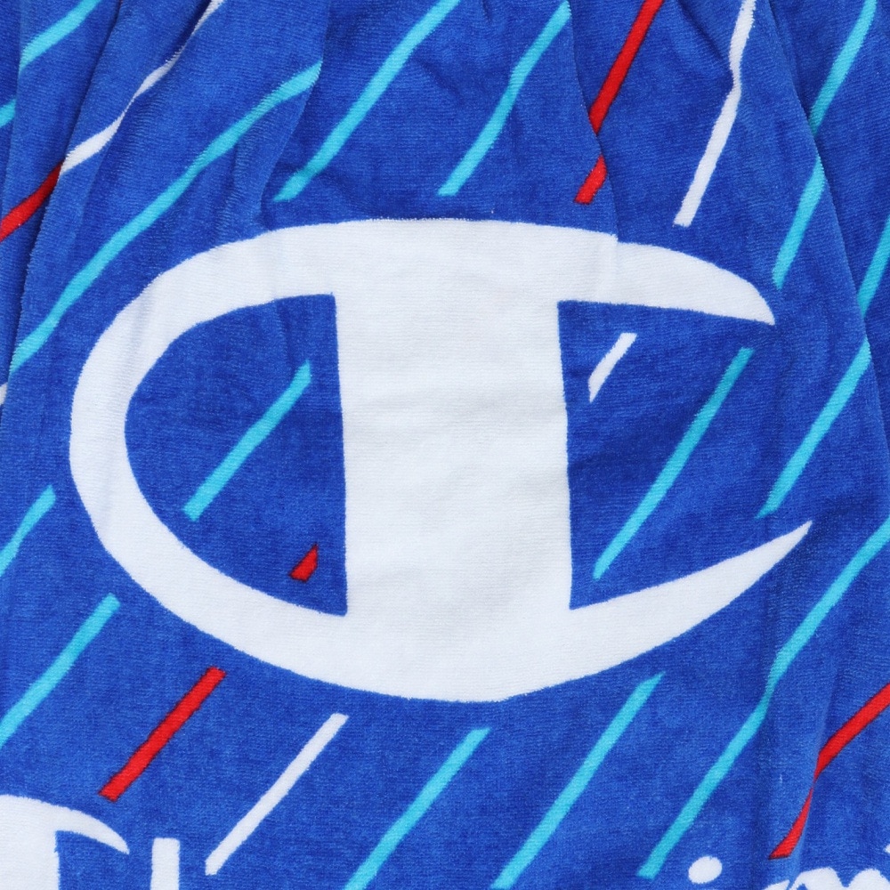 チャンピオン（CHAMPION）（キッズ）巻タオル 水泳 タオル スラッシュスタイル 60cm丈 青 5065030100 紫外線対策 着換え ラップタオル 学校 小学生 着換え