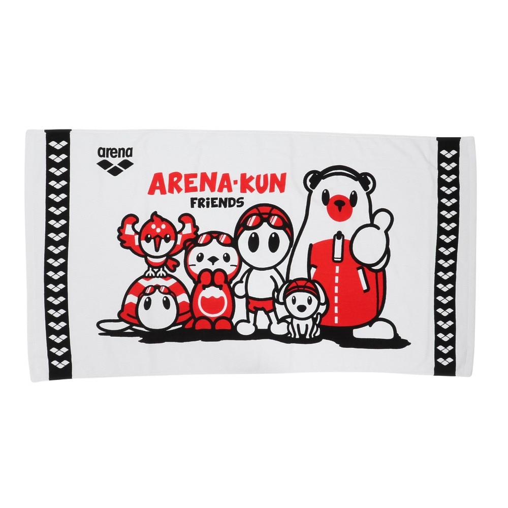アリーナ（ARENA）（メンズ、レディース、キッズ）水泳 バスタオル AS5FTWA5U WHBK