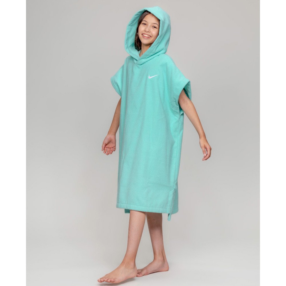 ナイキ（NIKE）（キッズ）水泳 タオル お着替えポンチョ 水色 NESSG840