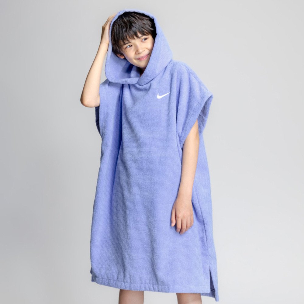 ナイキ（NIKE）（キッズ）水泳 タオル お着替えポンチョ 紫 NESSG840