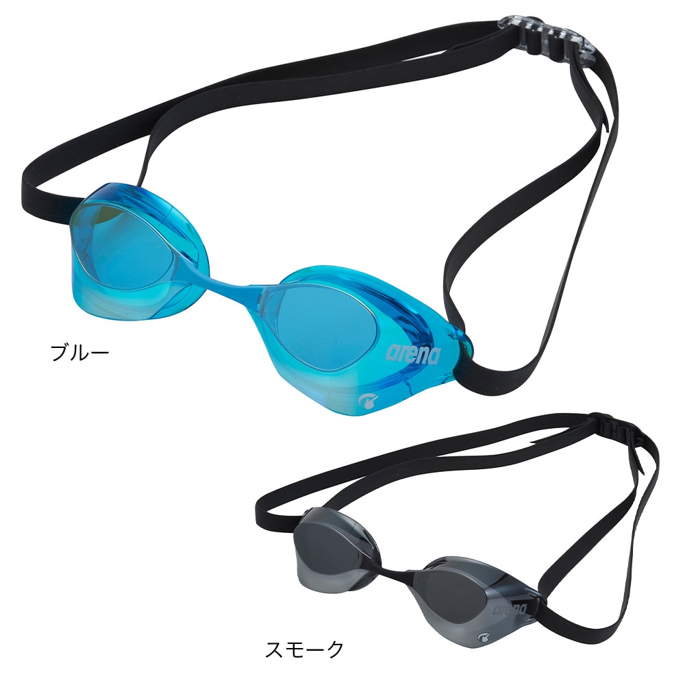 アリーナ（ARENA）（メンズ、レディース）水泳 ゴーグル SWIFT ミラーノンクッション WA承認モデル AGL-O140M YLEM  曇り止め uvカット 競泳用 レース用