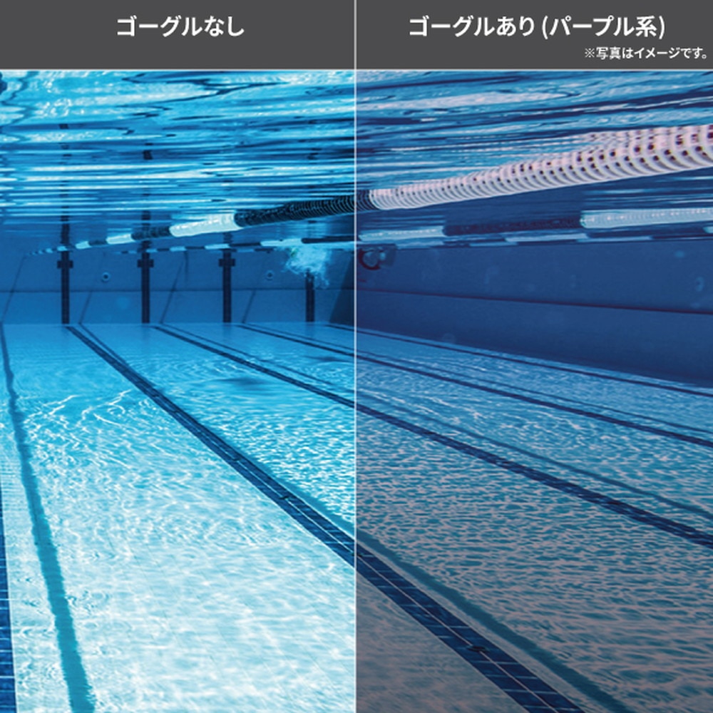 スワンズ（SWANS）（メンズ）水泳 ゴーグル レーシングノンクッション ミラータイプ SR-7M PURRU