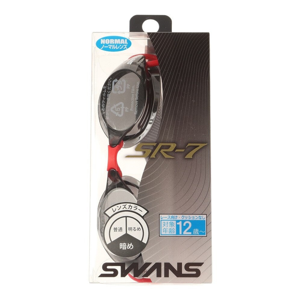 スワンズ（SWANS）（メンズ）水泳 ゴーグル ノンクッションゴーグル レーシング スイミングゴーグル SR-7N DSMK 水泳 競泳用 紫外線カット